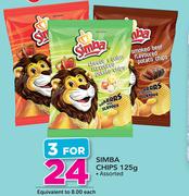 Simba Chips - 3 x 125gm