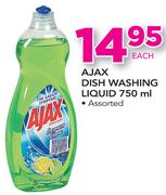 Ajax Dish Washing Liquid - 750ml Each