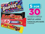 Nestle Large Chocolate Bars Assorted -For 5