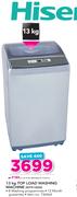 Hisense 13 Kg Top Load Washing Machine WTX1302S