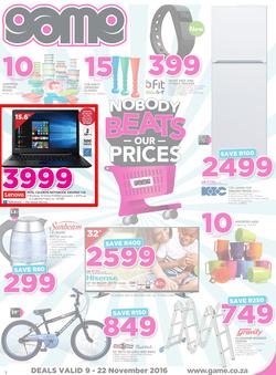 Game : Nobody Beats Our Prices (9 Nov - 22 Nov 2016), page 1