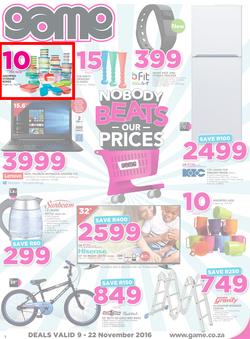 Game : Nobody Beats Our Prices (9 Nov - 22 Nov 2016), page 1