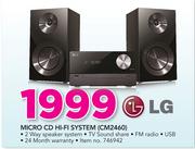 LG Micro CD Hi-Fi System CM2460