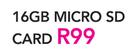 Sandisk 16GB Micro SD Card