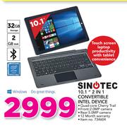 Sinotec 10.1" 2 In 1 Convertible Intel Device