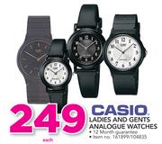 Casio Ladies And Gents Analogue Watches-Each