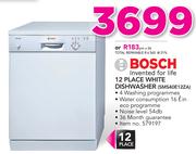 Bosch 12 Place White Dishwasher SMS40E12ZA