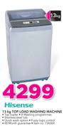 Hisense 13Kg Top Load Washing Machine
