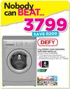 Defy 6Kg Front Load Washing Machine Metallic