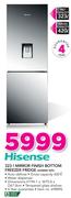 Hisense 323Ltr Mirror Finish Bottom Freezer Fridge 420BMI WD