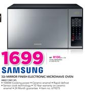 Samsung 32Ltr Mirror Finish Electronic Microwave Oven ME0113M1 XF