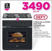 Defy 2 Piece 60cm Oven And Hob Cooking Set DBO 458