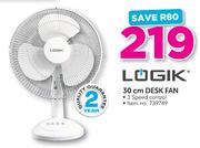 Logik 30cm Desk Fan
