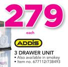 Addis 3 Drawer Unit-Each