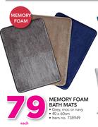 Memory Foam Bath Mats-Each