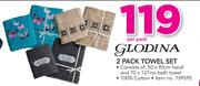 Glodina 2 Pack Towel Set-Per Pack