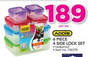 Addis 6 Piece 4 Side Lock Set-Per Set