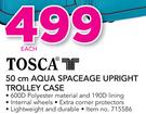 Tosca 50cm Aqua Spaceage Upright Trolley Case