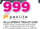 Paklite 48cm Upright Trolley case