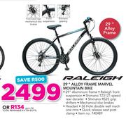 Raleigh 29" Alloy Frame Marvel Mountaine Bike
