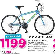 Totem 24" Or 27.5" XC110 Mountaine Bike
