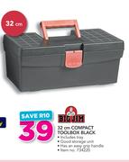 Big Jim 32cm Compact Toolbox Black