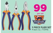Fragram 3 Piece Plier Set-Per Set