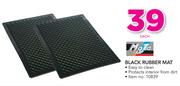 Moto Quip Black Rubber Mat-Each