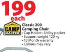 Camp Master Classic 200 Camping Chair-Each