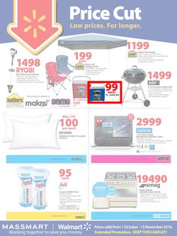 Walmart : Price Cut (1 Oct - 13 Nov 2016), page 1
