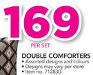 Double Comforters-Per Set