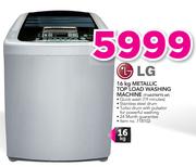 LG 16kg Metallic Top Load Washing machine T1603TEFTS AF