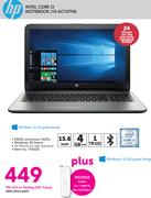 HP Intel Core i3 Notebook 15-AC107NI+ Modem K4203 21.1 Mbpts-On MyMeg 500 TopUp