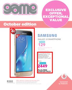 Game : Vodacom (7 Oct - 6 Nov 2016), page 1
