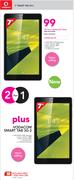 Vodacom 7" Smart Tab 3G 2 + Vodacom 7" Smart Tab 3G 2-On MyMeg 250 Topup
