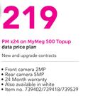Samsung Galaxy Tab A 7" LTE-On My Meg 500 Topup