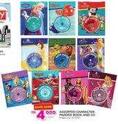 Assorted Character Padded Book And CD-Each