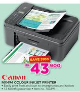 Canon MX494 Colour Inkjet Printer