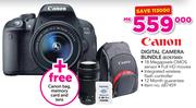 Canon Digital Camera Bundle EOS700D