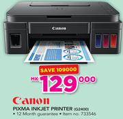 Canon Pixma Inkjet Printer G2400