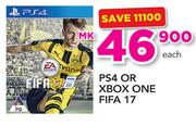 PS4 Or Xbox One Fifa 17-Each