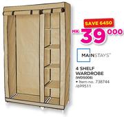 Mainstays 4 Shelf Wardrobe WD5008