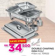 Tissolli Double Chafing Dish 9.5Ltr
