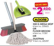 Addis 300g Mega Mop Or Floor Broom Or Dustpan-Each