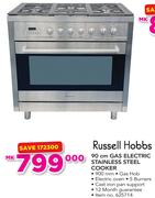 Russell Hobbs 90Cm Gas Electric Stainless Steel Cooker