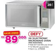 Defy 28Ltr Electronic Microwave Oven MW M2822MG