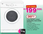 Defy 5Kg Front Load Washing Machine DTD258