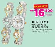 Digitime Watch And Bracelet Set-Per Set