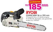 Ryobi Chain Saw 36cc 355mm