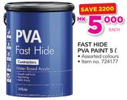 Fast Hide PVA Paint-5Ltr
